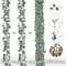 Artificial Eucalyptus Garland, 2Pack Lush Silver Dollar Eucalyptus Leaves Vine Faux Greenery Garland Spring Garland for Mantel Baby Shower Wedding Party Table Room Home Decor